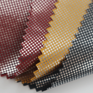 50D 300T Polyester Taffeta Semi-Dull Gold Foil Printed