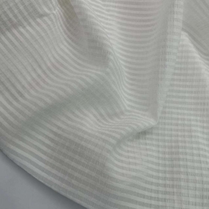 Fashion Organza Crepe Plaids Transparent Fabric